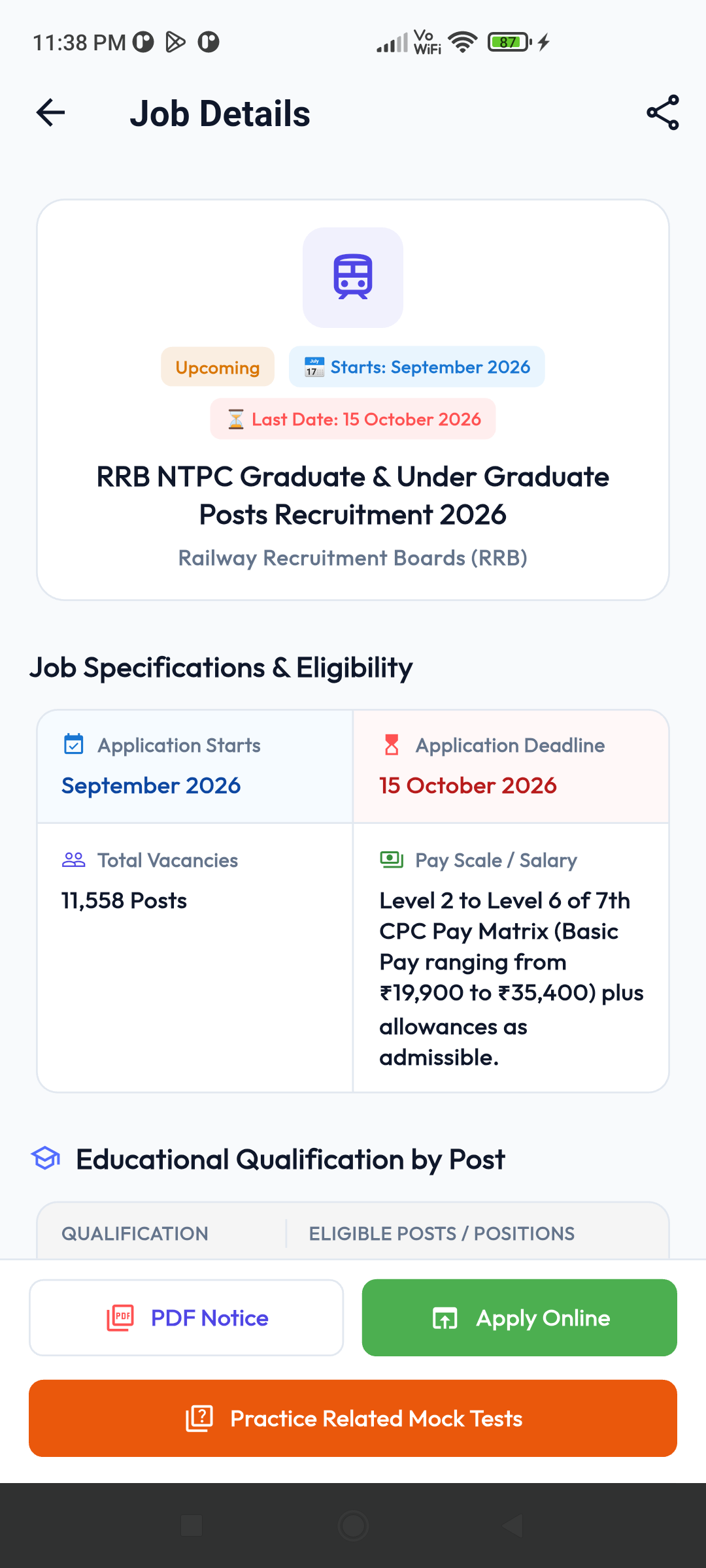 Mock Point Govt Job Alerts